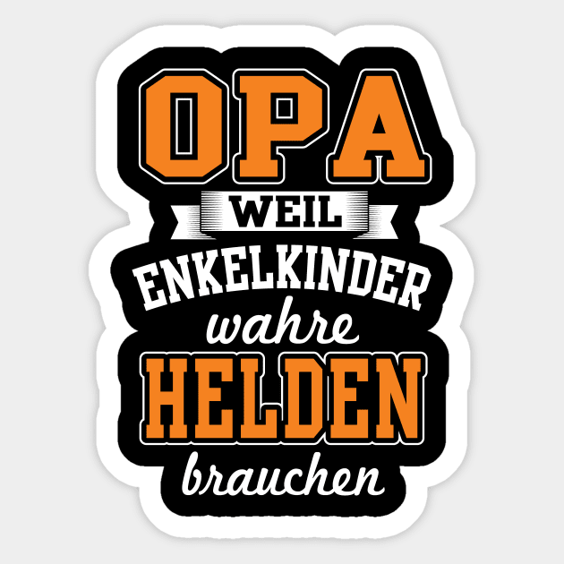 Opa weil enkelkinder superhelden brauchen (2) Sticker by nektarinchen